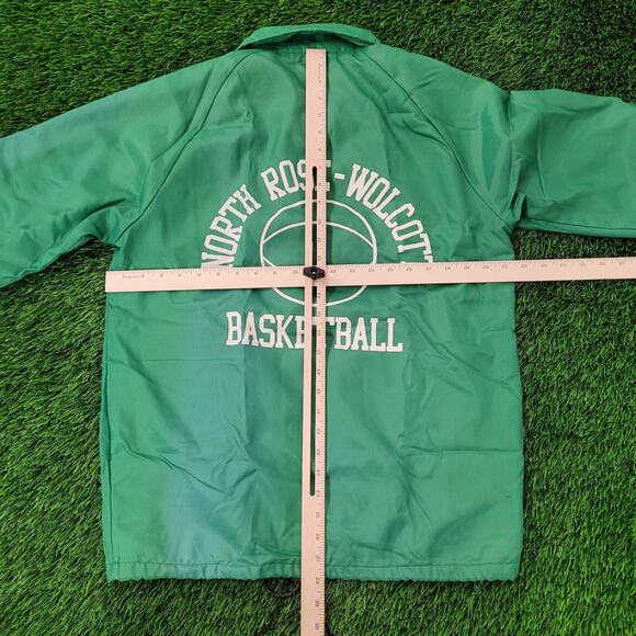 Vintage 80s Chalk-Line Coach Jacket Small 23x28 Green Cougars - Picture 5 of 16
